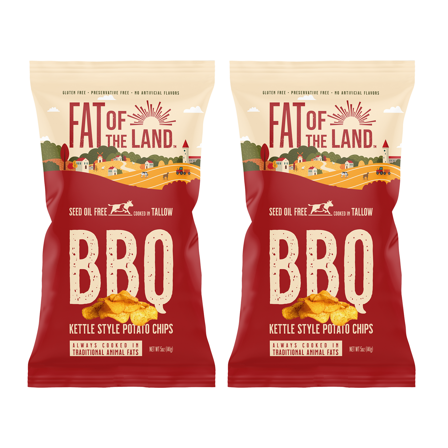 Back Porch BBQ Tallow-Cooked Chips- 2 pack