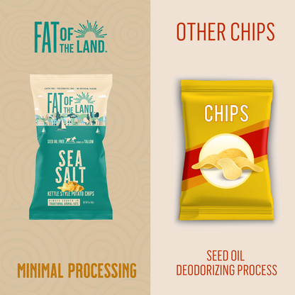 Simple Sea Salt Tallow-Cooked Chips- 2 pack