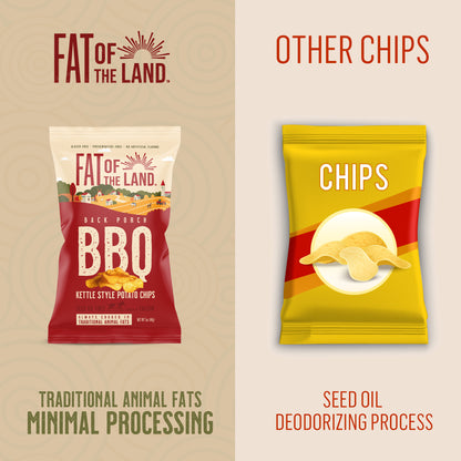 Back Porch BBQ Tallow-Cooked Chips- 4 Pack
