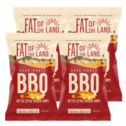 Back Porch BBQ Tallow-Cooked Chips- 4 Pack