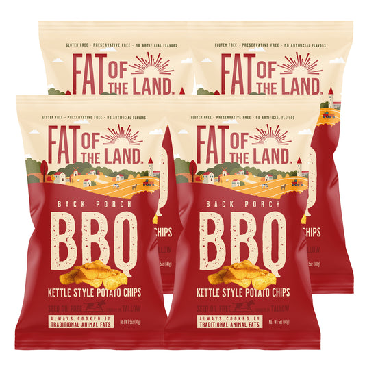 Back Porch BBQ Tallow-Cooked Chips- 4 Pack