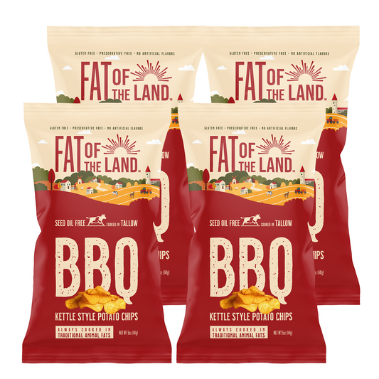 Back Porch BBQ Tallow-Cooked Chips- 4 Pack