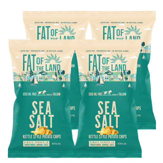 Simple Sea Salt Tallow-Cooked Chips- 4 Pack