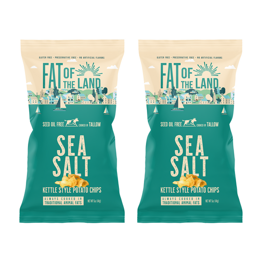 Simple Sea Salt Tallow-Cooked Chips- 2 pack